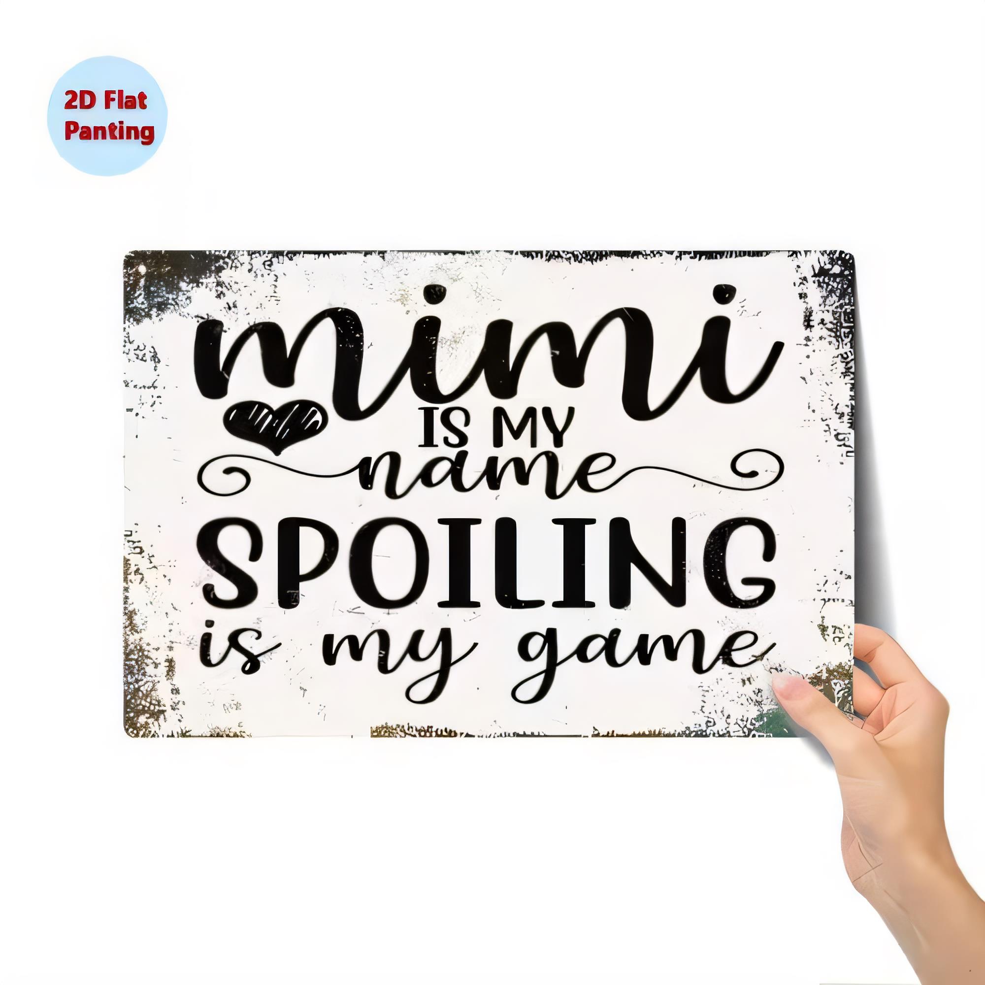 Baby Nursery Vintage - 틴 사인 MIMI IS NAME 스포일링은