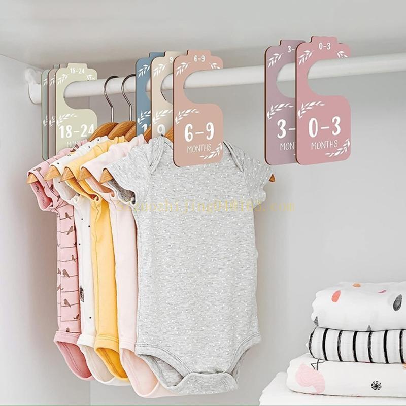 Baby Nursery Closet - 8개 세트 아기 옷장 나무 칸막이,