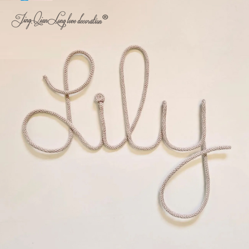 Baby Nursery Name Letters - 맞춤형 아기방 장식 대형 니트 울
