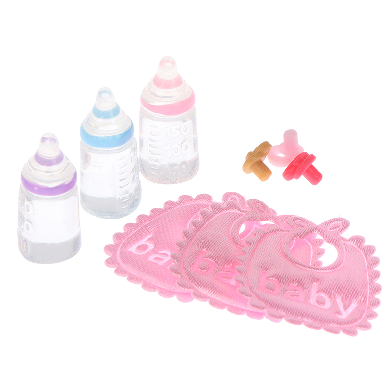 Baby Nursery Sets - 1:12 인형 집 미니어처 젖병 젖꼭지