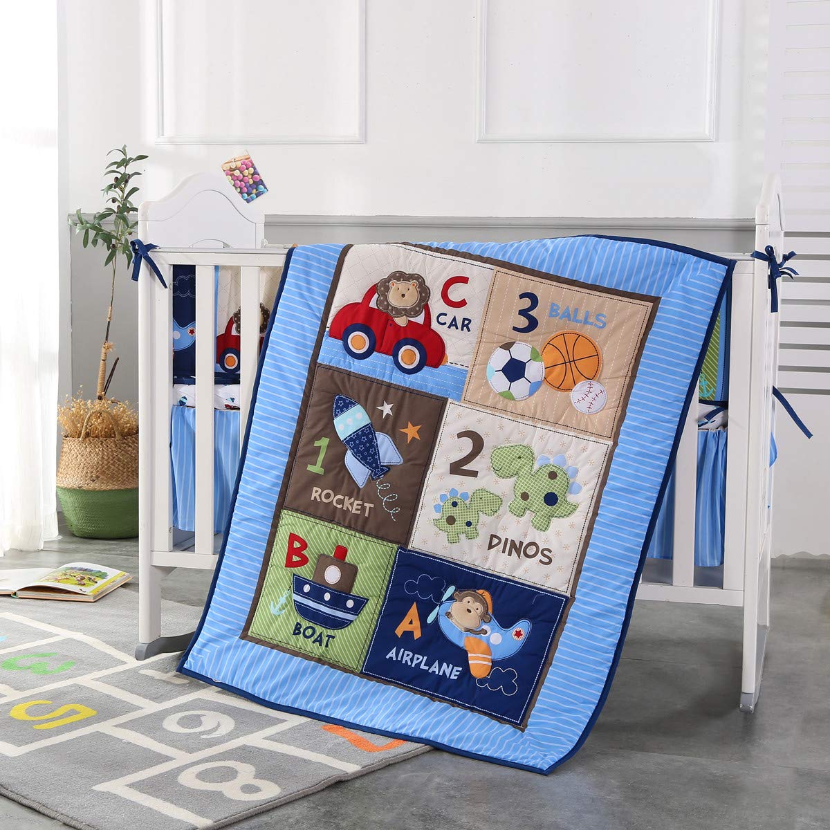 Baby Nursery Sets - 유아용 침대 침구 세트, 통기성 유아