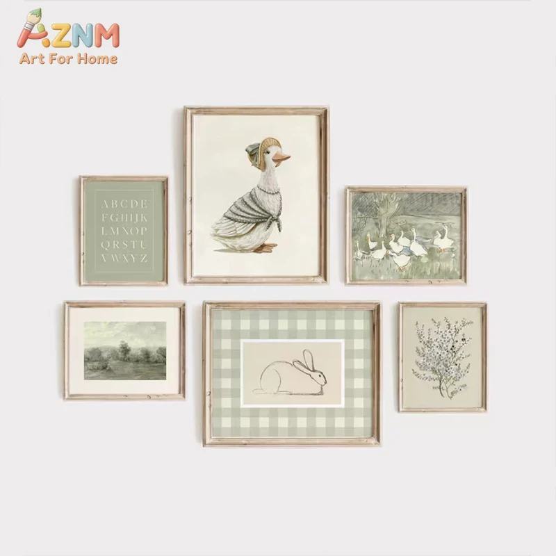 Baby Nursery Vintage - AZNM 빈티지 피터 래빗 제미마 퍼들덕