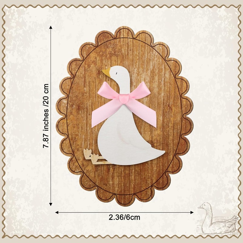 기발한 빈티지 나무 거위 벽 예술 - 실제 활이 있는  - Baby Nursery Vintage 리뷰 및 가격
