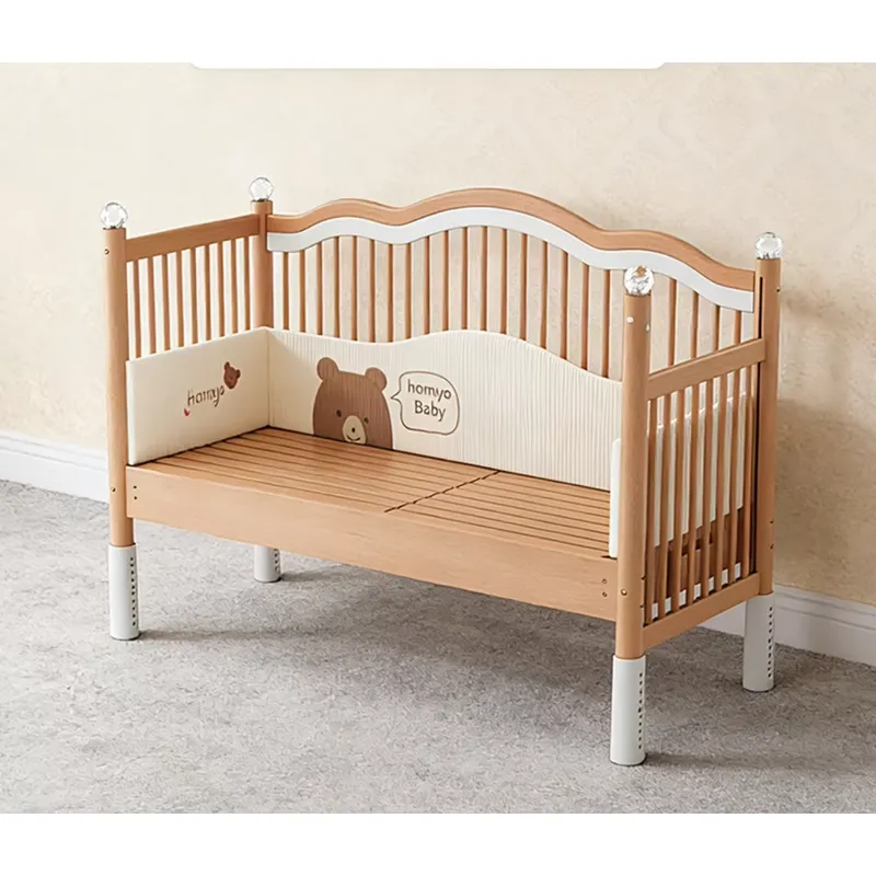 원목 아기 접합 침대 다기능 코슬리핑 유아용 침대 안전 - Baby Nursery Co 리뷰 및 가격