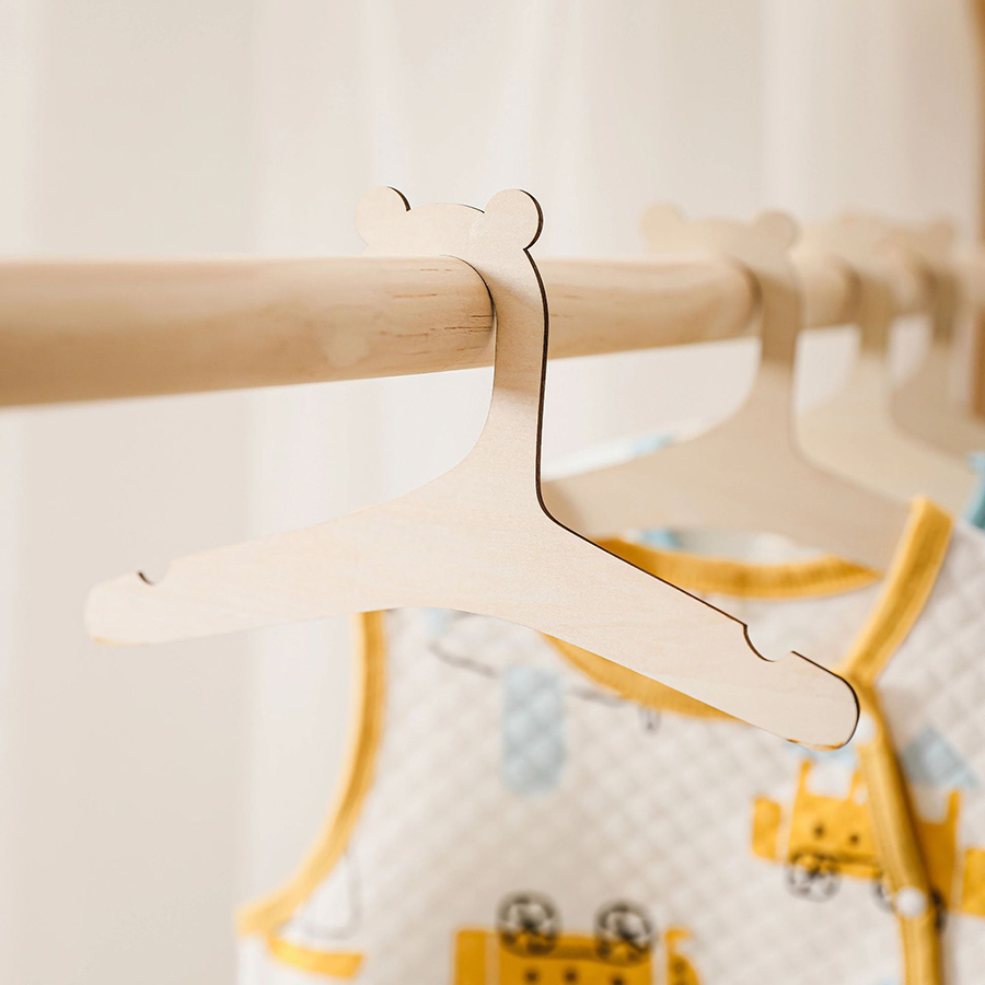 10개 세트 아기 창의적인 옷걸이 랙 아기 나무 옷걸이 - Baby Nursery Sets 리뷰 및 가격