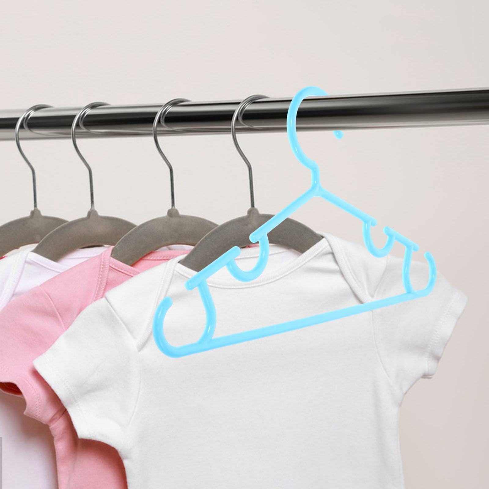 10개입 고급 플라스틱 아기 옷걸이, 미끄럼 방지 기능 - Baby Nursery Closet 리뷰 및 가격